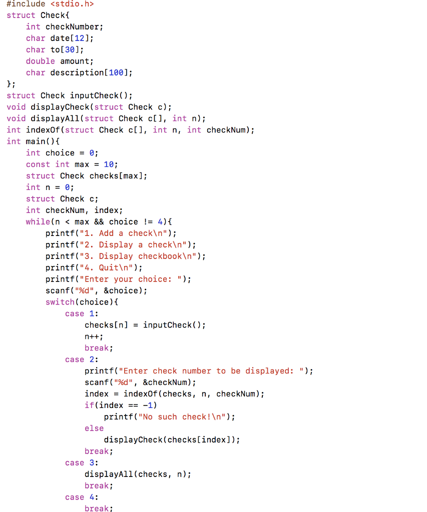 o At the top of the file include the following comments Your