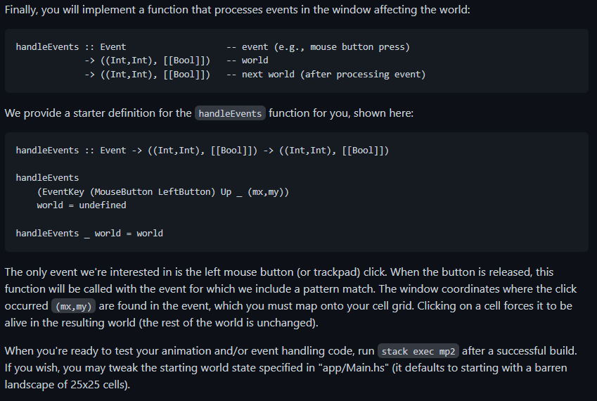 program). Its setting -- which we'll refer to as the game's "world"