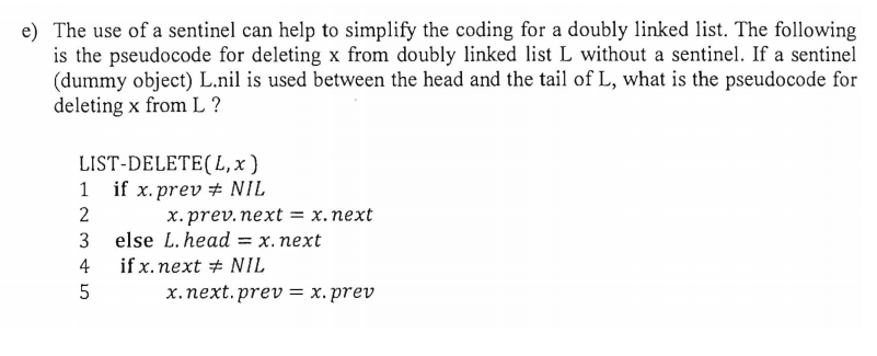 Linked Lists (10 marks) a) Starting with an empty stack S, we