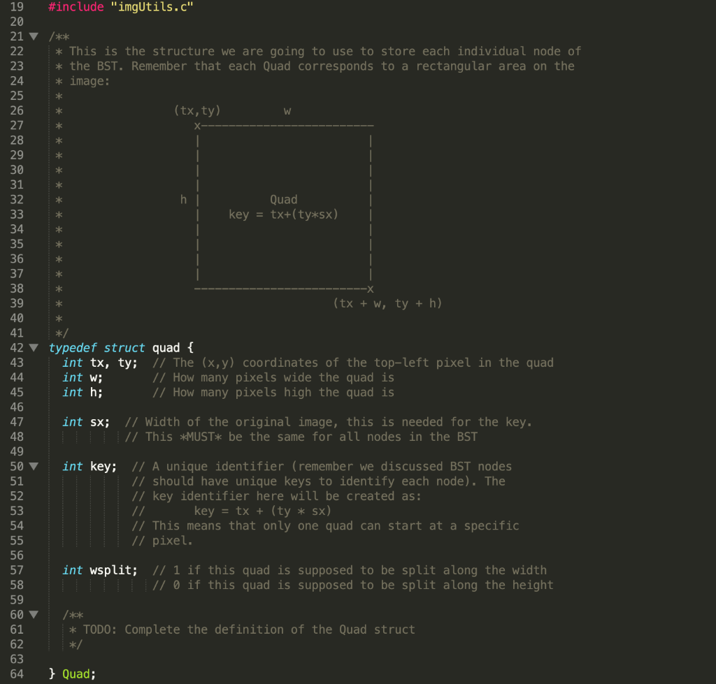 Language is C. There is a lot of code but everything is