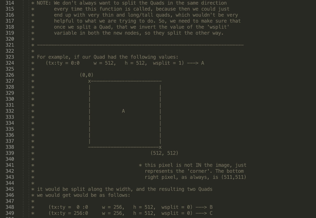 30 31 * 32 h Quad 33 key = tx+(ty*sx) 34 35