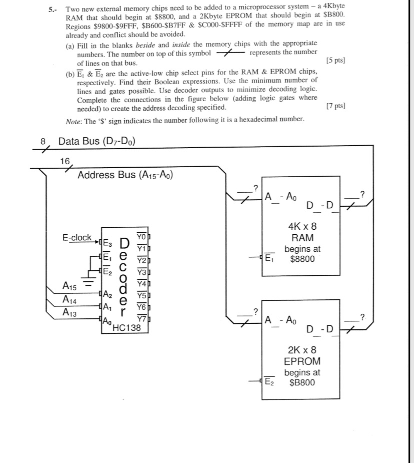  5.- Two new external memory chips need to be added to