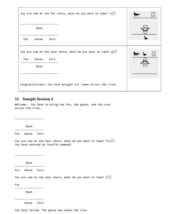 the fox, the goose, and the cron across the river. Boat A