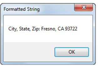 portion of an address. Open the project and add code to parse