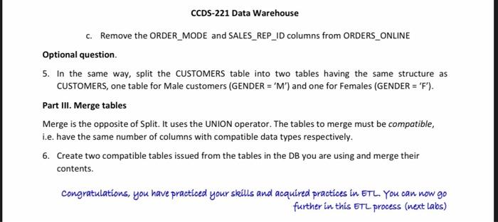 the OE.PRODUCT_INFORMATION table. CATEGORY_COPY by SELECTing rows from the OE.CATEGORY_TAB table. 2.