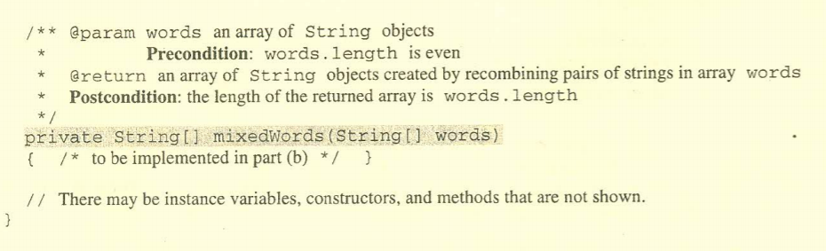 question. Thank you. Directions: SHOW ALL YOUR WORK. REMEMBER THAT PROGRAM SEGMENTS