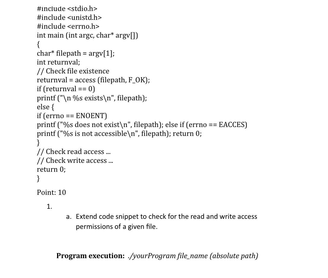  Please only use system call library functions for file manipulation and