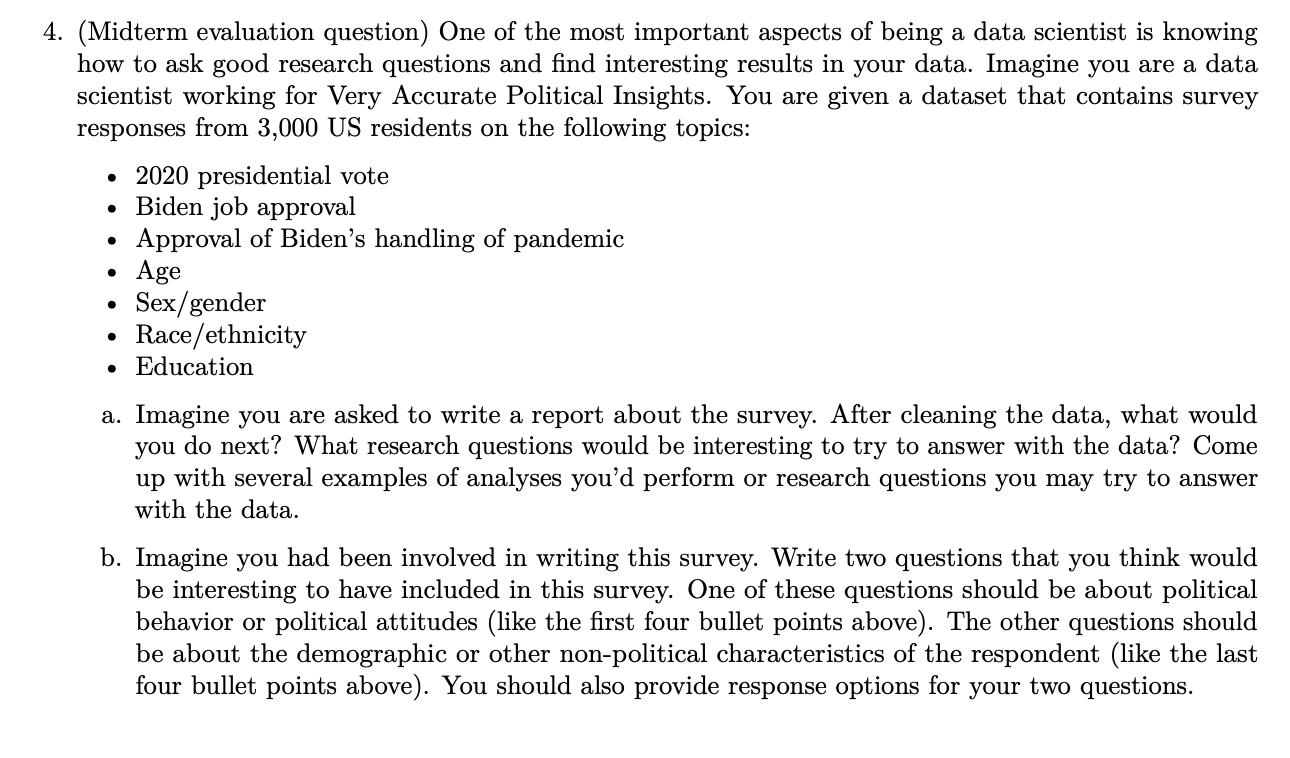 Utilize RStudio to answer this question (this is a data science class).