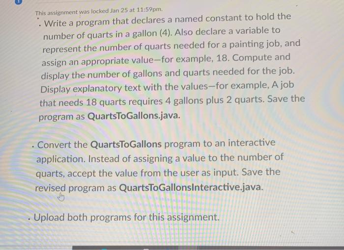  using eclispe This assignment was locked Jan 25 at 11:59pm. .