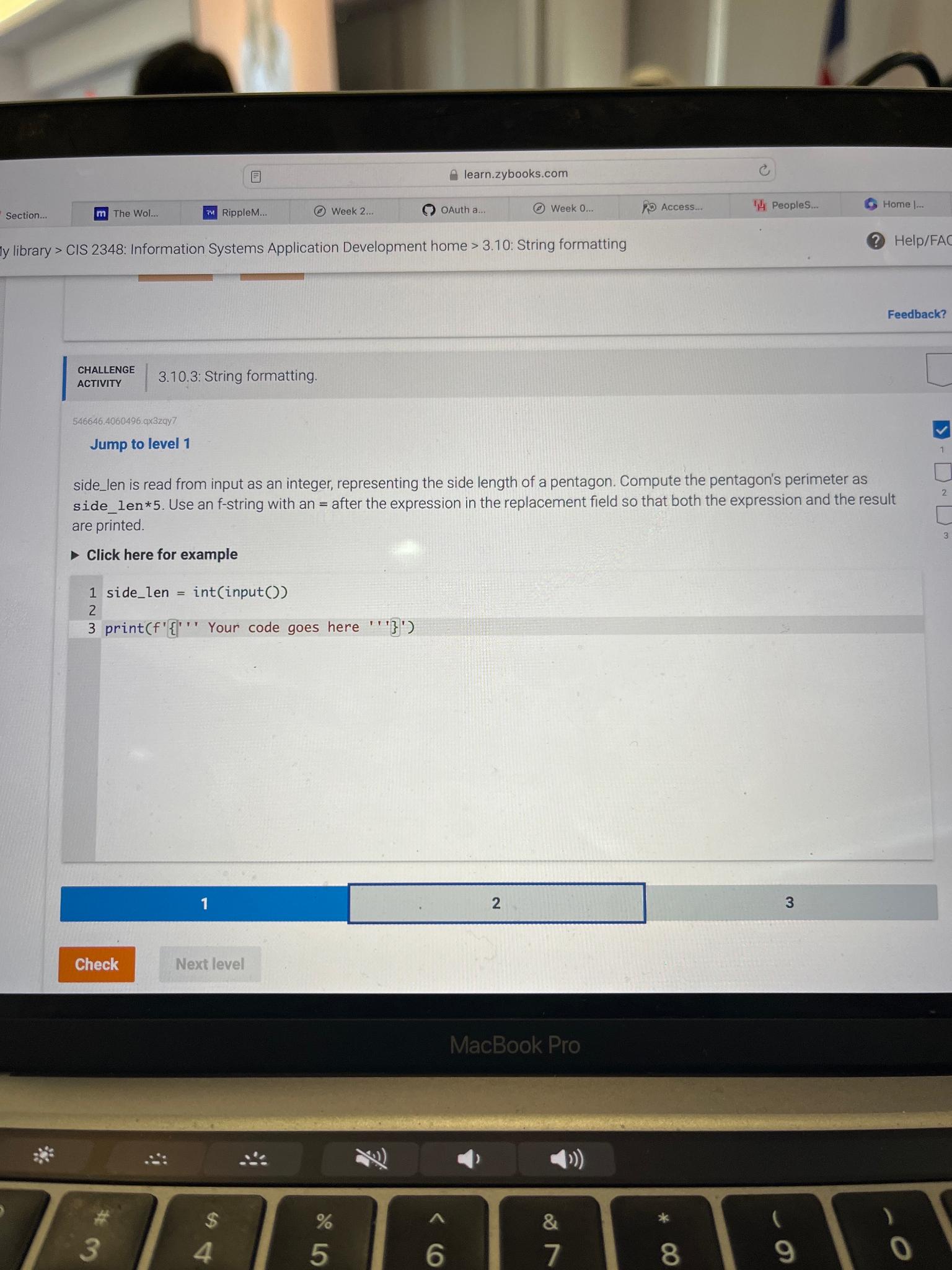  Section... The Wol.. RippleM... Week 2dots OAuth a... Week 0.. Access...