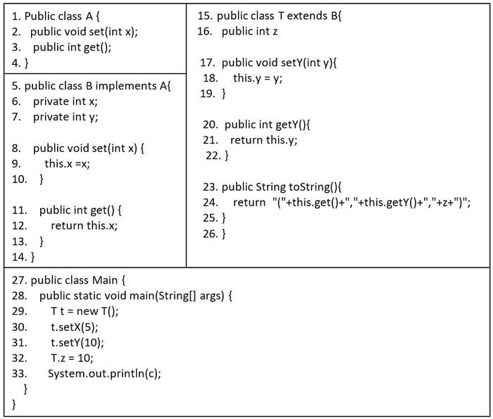 In the following code there are around 5 errors. Find each error,