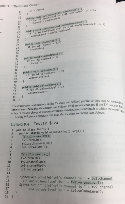 TV. java). Notice that this is a class with no main method,