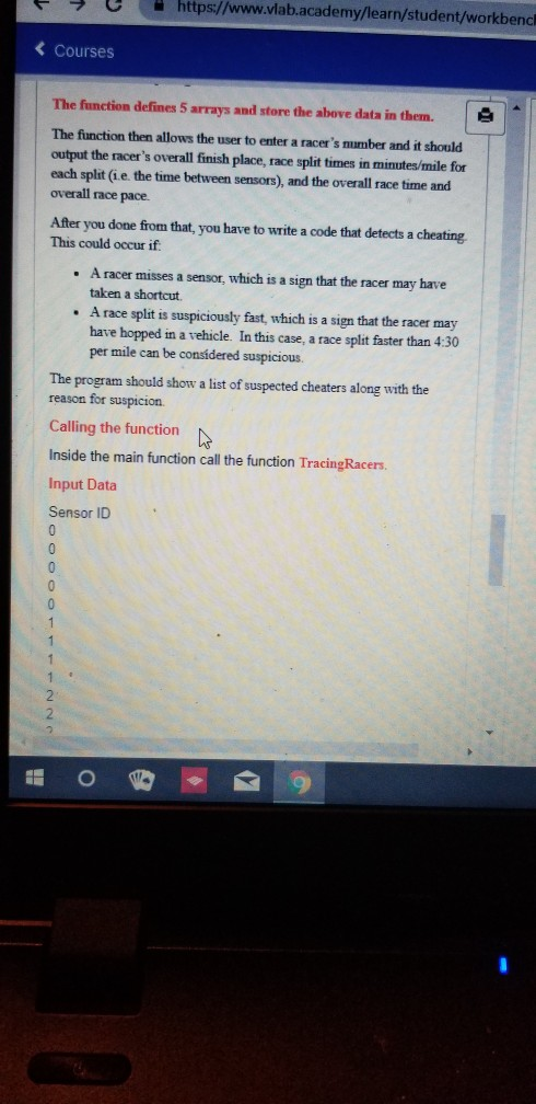 continue and break unless you are using switch case courses Problem 3: