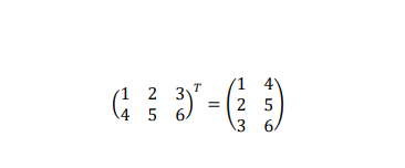 matrixTranspose that takes a two-dimensional array as its input argument then transposes