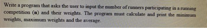 C++ Write a program that asks the user to input the number