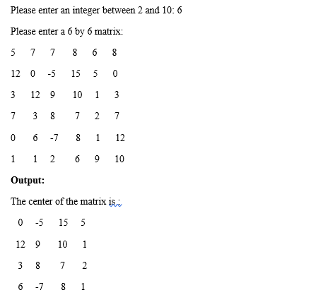 I need to find java code for this matrix Please enter an