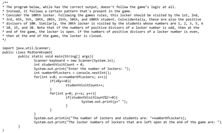 students and 1000 lockers, one locker for each student. On the first