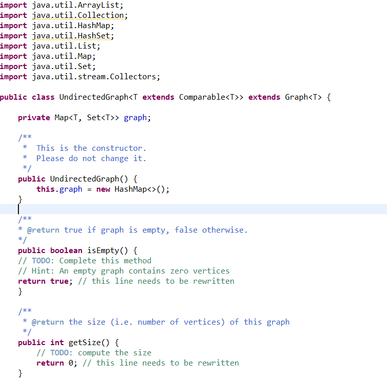 Using java please try to complete the TODO part in the 2