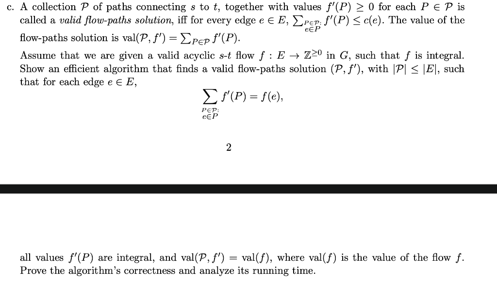 We are given a directed graph G = (V, E), with two