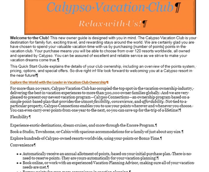 createa mailing once each month, with a welcome etterandthe Quick Start Guide.
