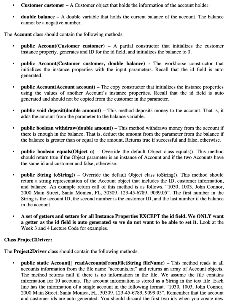 and retrieve data, write JavaDoc documentation, and test our code with JUnit