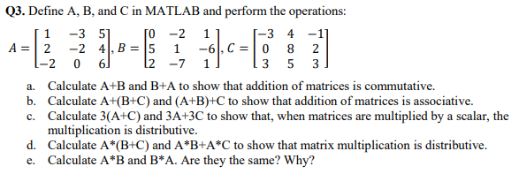 Using MATLAB: operations -E-351.. E-2-6H. 0 -21 -2 4, B- 5 1