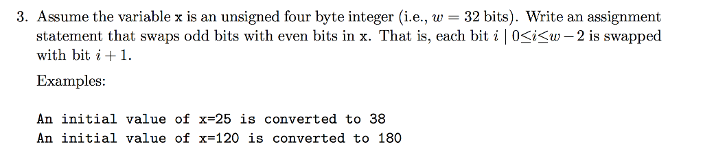 conditions are true, and to 0 when they are false. Assume x