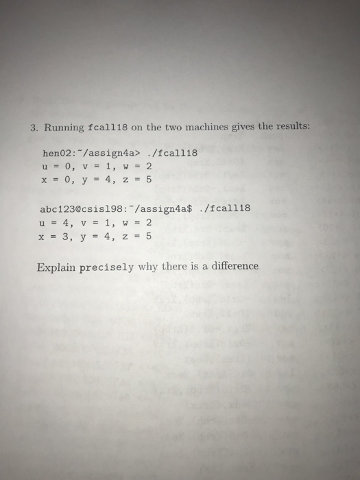 Ubuntu distribution on the hen0(1-4).ca.utsarr.net Linux machines running gec version 4.3.3 (Ubuntu