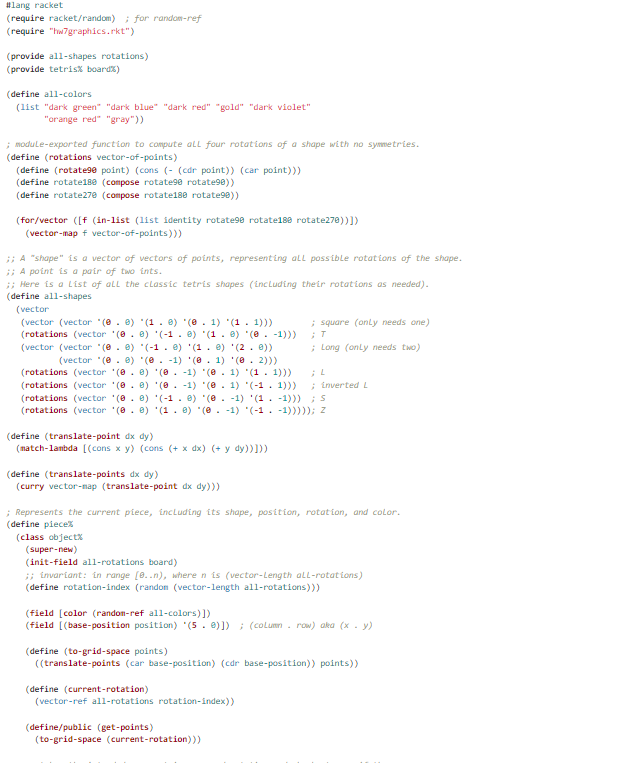 the tetris game shown is below the problems. Enhancements 1. In your
