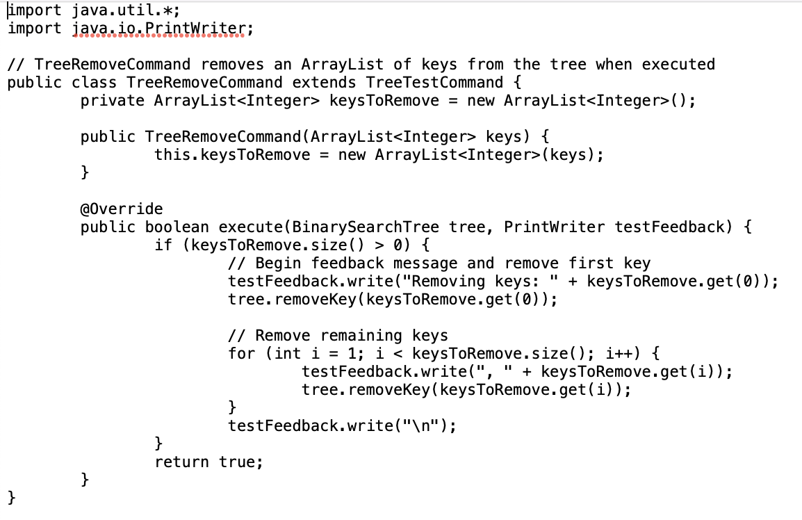 Ex: y count ExtendedAVLNode's constructor and getSubtreeKeyCount 0 methods are already implemented
