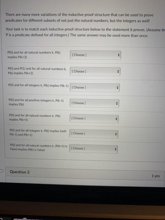 for proving a statement of the form VEN, P(n): . Prove PO)