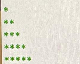 how would i write the code of this pyramid facing the other