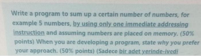 help pleasee ?? Write a program to sum up a certain number