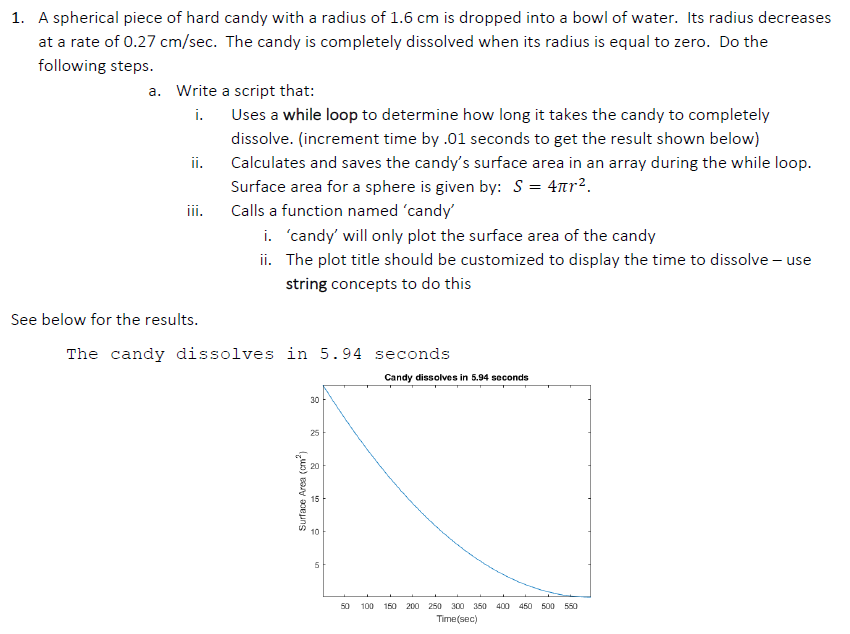 This is a problem for MATLAB program Please, explain step by step