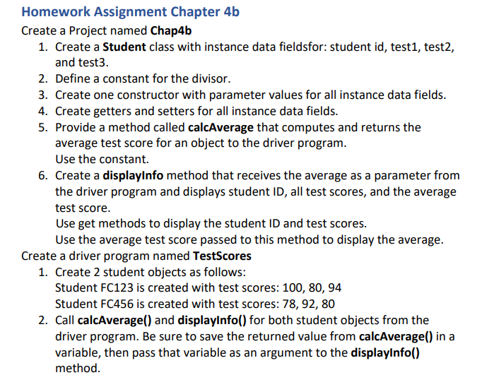 Java Code Please. For Number 2: Does define a constant for the