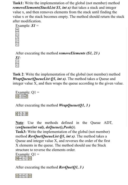 hope its clear Taskl: Write the implementation of the global (not member)