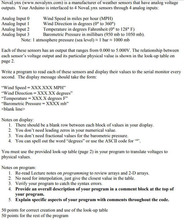 CODE SHOULD BE IN ARDUINO LANGUAGE Hint: Here is one way to