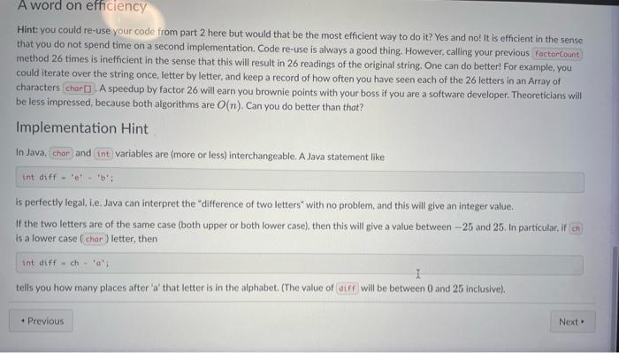 number of characters in the String. Does original String contain char (or