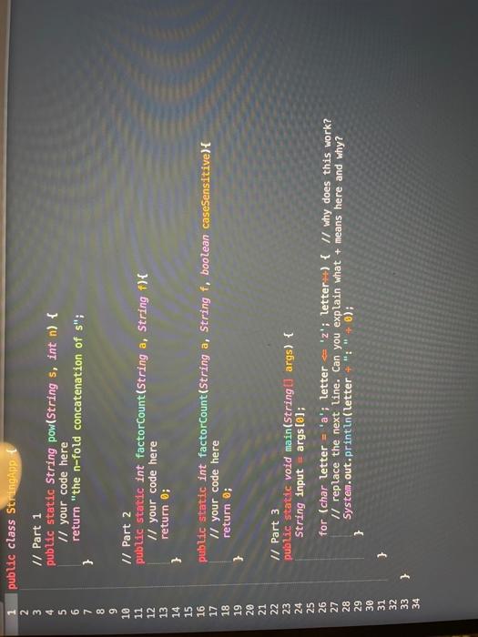 String) s? Returns the index (as (int) within the original String of