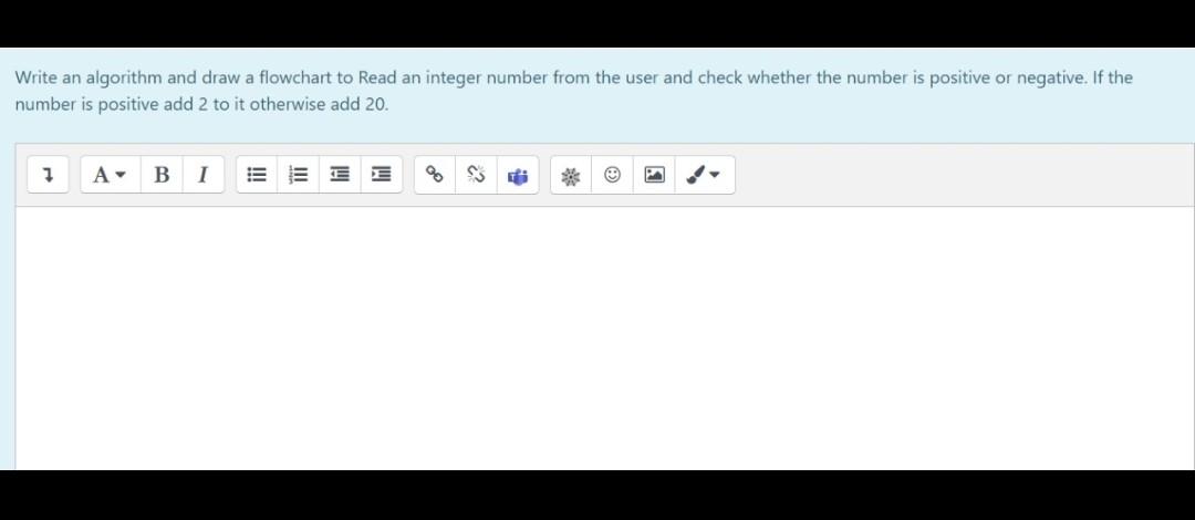  Write an algorithm and draw a flowchart to Read an integer