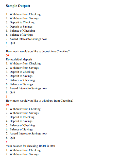 you'll be creating software for the world's smallest bank. This bank can