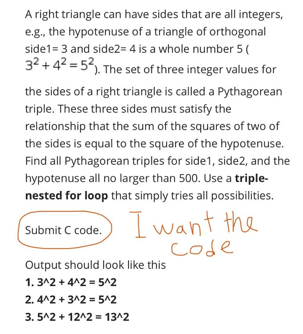 an outpout of the same answer as it mention on the 2nd