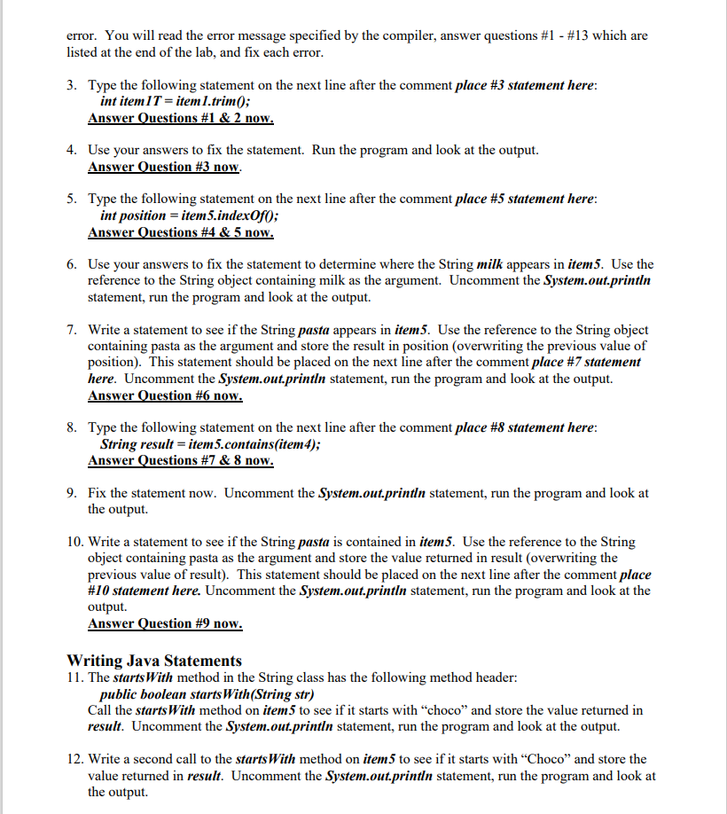 type. package lab3; /** * Title: * Description: * * @author your