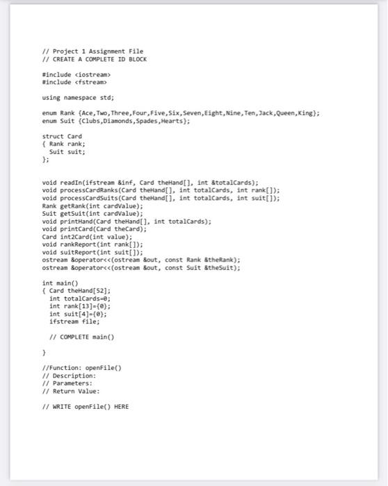 are what the project is asking and the 4 lasts pictures are
