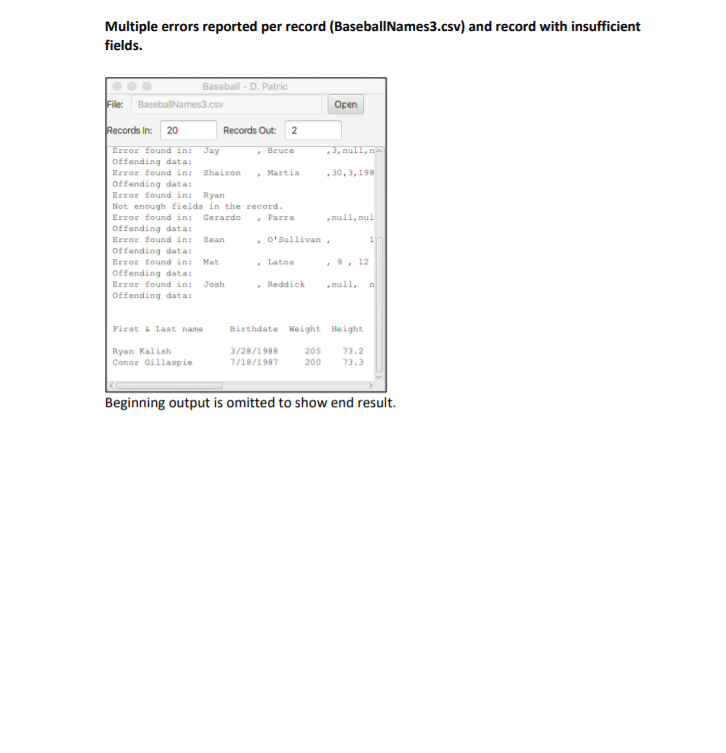 file, then read it back in, writing the data to the screen
