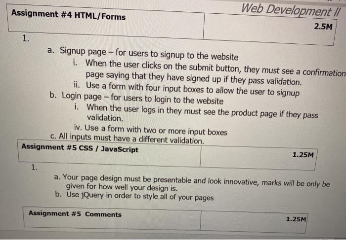 the user to enter the address details. Assignment 3 (Total marks:20, weight: