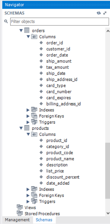 SELECT statement that answers this question: "Which products have a list price