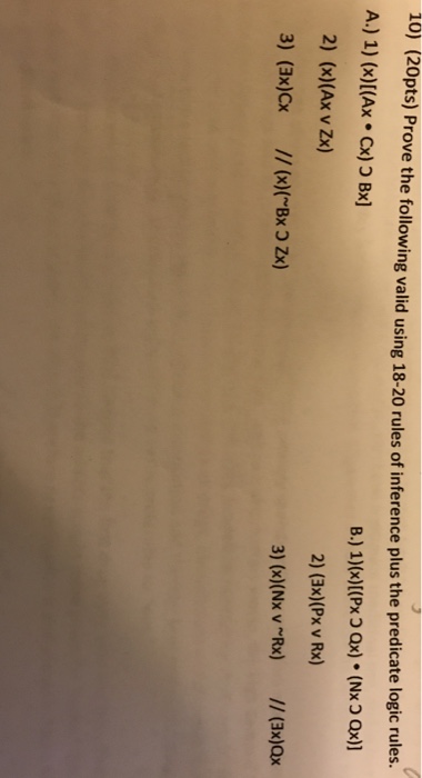 Any help with these logic problems? 