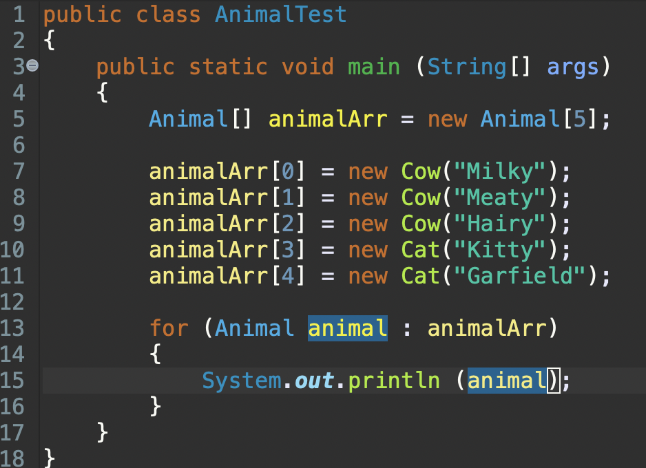 modifying the provided Animal and AnimalTest classes, write a Cow and a