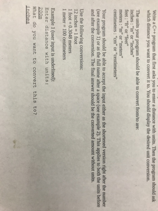  Write a C++ program that first asks you to enter a